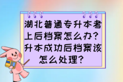 湖北普通专升本考上后档案怎么办？升本成功后档案该怎么处理？