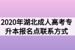 2020年湖北成人高考专升本报名点联系方式