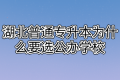 湖北普通专升本公办学校录取率不到50%为什么要选公办学校