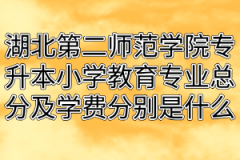 湖北第二师范学院专升本小学教育专业总分及学费分别是什么