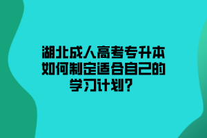 湖北成人高考专升本考前怎么复习?